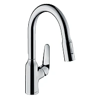 Смеситель для кухни с выдвижным изливом HANSGROHE Focus M42 71821000