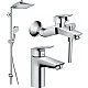 Набір змішувачів для ванни EcoSmart (71104+7140+27289000) HANSGROHE Logis 100/Crometta Reno 20200002
