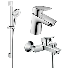 Набір змішувачів для ванни Hansgrohe Logis 20240001 хром