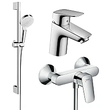 Набір змішувачів для ванни Hansgrohe Logis 20240003 хром