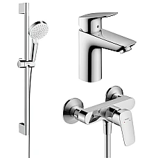 Набір змішувачів для ванни Hansgrohe Logis 20240004 хром