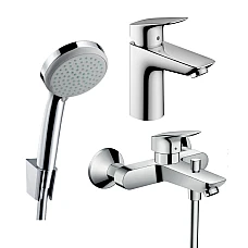 Набор смесителей для ванны Hansgrohe Logis 20240012 хром