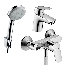 Набор смесителей для ванны Hansgrohe Logis 20240013 хром