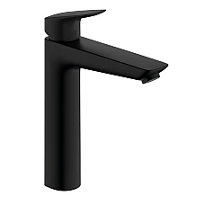 Одноважільний змішувач для раковини 190 pop-up Hansgrohe Logis 71090670 Matt Black