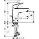 Змішувач для раковини HANSGROHE Logis 100 71100000 