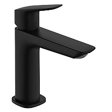 Змішувач одноважільний push-open для раковини Fine 110 Hansgrohe Logis 71252670 Matt Black