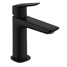 Змішувач одноважільний pop-up для раковини Fine 110 Hansgrohe Logis 71254670 Matt Black