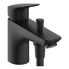 Однорычажный смеситель для ванны и душа Monotrou с 2 расходами Hansgrohe Logis 71315670 Matt Black