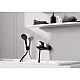 Смеситель для ванны однорычажный с 2 скоростями потока Hansgrohe Logis 71401670 Matt Black