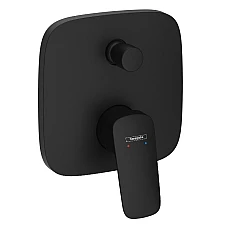 Смеситель для ванны однорычажный скрытого монтажа Hansgrohe Logis 71405670 Matt Black