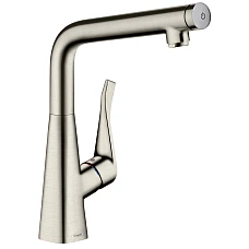 Смеситель кухонный HANSGROHE Metris Select 320 Stainless Steel Finish 14883800