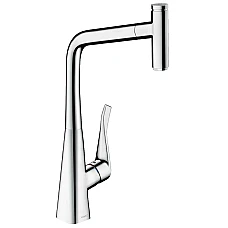 Змішувач кухонний з витяжним виливом Hansgrohe 14884000 Metris Select