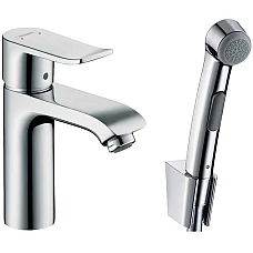 Змішувач для умивальника з гігієнічною лійкою HANSGROHE Metris 31285000