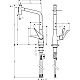 Смеситель кухонный с вытяжным изливом HANSGROHE Metris Select 320 2jet 73820000