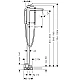 Смеситель для ванны напольный HANSGROHE Metropol Matt White 32532700