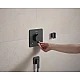 Тримач для ручного душу Hansgrohe Porter Fine 28885340 чорний матовий хром