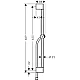 Душевая штанга со шлангом Chrome Hansgrohe Pulsify 24400670 Matt Black