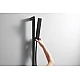 Душова штанга E Puro 65 см з тримачами для ручного душу Easy Slide і душовим шлангом Isiflex 160 см Hansgrohe 24404670 Matt Black