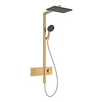 Душевая система Hansgrohe Raindance Alive Q 210/340 2jet EcoSmart из ShowerSelect Comfort 24591140 бронза