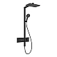 Душевая система Hansgrohe Raindance Alive Q 210/340 2jet с ShowerSelect Comfort 24590670 черный матовый