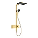Душевая система Hansgrohe Raindance Alive Q 210/340 2jet EcoSmart из ShowerSelect Comfort 24591990 золото