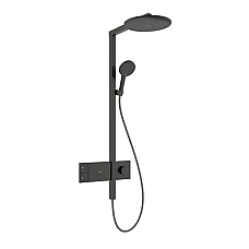 Душевая система Hansgrohe Raindance Alive S 300 1jet с ShowerSelect Comfort 24582340 черный матовый хром