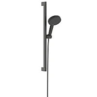 Душевой набор Hansgrohe Raindance Alive Select S Ecosmart со стойкой Unica E Puro 65 24600340 черный матовый хром
