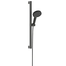 Душевой набор Hansgrohe Raindance Alive Select S Ecosmart со стойкой Unica E Puro 65 24600340 черный матовый хром