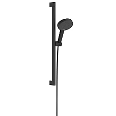 Душевой набор Hansgrohe Raindance Alive Select S Ecosmart со стойкой Unica E Puro 65 24600670 черный матовый