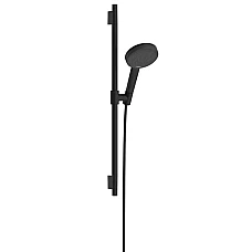 Душевой набор Hansgrohe Raindance Alive Select S Ecosmart со стойкой Unica S Puro 65 24602670 черный матовый
