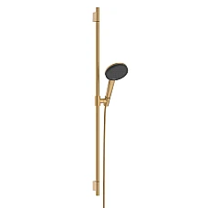 Душевой набор Hansgrohe Raindance Alive Select S Ecosmart со стойкой Unica S Puro 90 24603140 бронза