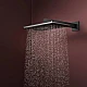 Верхній душ з тримачем Hansgrohe Alive Q 210/340 2jet EcoSmart 24551670 чорний матовий