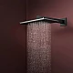 Верхній душ з тримачем Hansgrohe Alive Q 210/340 2jet EcoSmart 24551670 чорний матовий