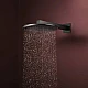 Верхній душ з тримачем Hansgrohe Raindance Alive S 300 2jet EcoSmart 24541340 чорний матовий хром