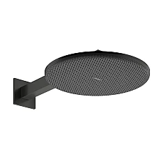 Верхній душ з тримачем Hansgrohe Raindance Alive S 300 2jet 24540340 чорний матовий хром