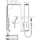 Душова панель HANSGROHE Raindance Lift 27008400 хром/білий