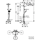 Душова система з термостатом HANSGROHE Raindance S 240 Showerpipe PowderRain 27633000