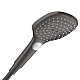 Ручний душ Hansgrohe Raindance Select E 120 3jet PowderRain EcoSmart 28728340 чорний матовий хром