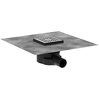 Точковий трап Hansgrohe RainDrain Point 56246800 Brushed Stainless Steel 100/100 мм