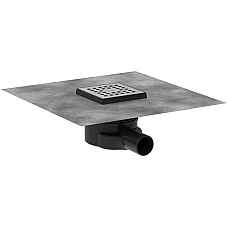 Точечный трап Hansgrohe RainDrain Point 56246800 Brushed Stainless Steel 100/100 мм
