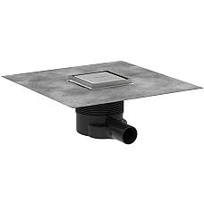 Точковий трап Hansgrohe RainDrain Brilliance 56250800 Brushed Stainless Steel 100/100