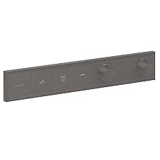 Термостат скрытого монтажа на 3 клавиши Hansgrohe RainSelect 15381340 Brushed Black Chrome