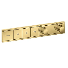 Термостат прихованого монтажу на 3 клавіші Hansgrohe RainSelect 15381990 Polished Gold Optic