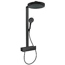 Душевая система с термостатом Hansgrohe Rainfinity Showerpipes EcoSmart 28742670 Matt Black