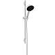 Душовий набір з душовою стійкою S Puro 65 см Hansgrohe Rainfinity EcoSmart 28746700 Matt White