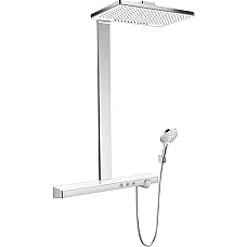 Душевая система с термостатом цвет белый/хром HANSGROHE Rainmaker Select Showerpipe 460 27109400