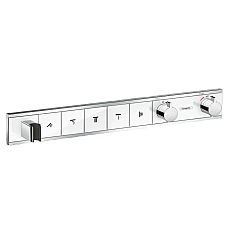 Термостат прихованого монтажу на 5 клавіш White/Chrome HANSGROHE RainSelect 15358400