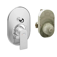 Смеситель для ванной скрытого монтажа Hansgrohe Rebris E 72458000 Chrome