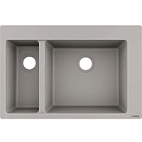 Кухонна мийка на дві чаші Concretegrey Hansgrohe S510-F635 43315380