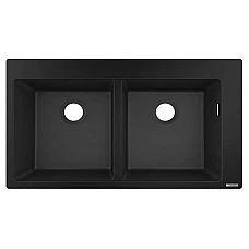 Кухонна мийка на дві чаші Graphiteblack Hansgrohe S510-F770 43316170